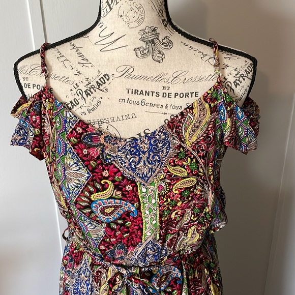 Cold Shoulder Maxi Dress, EUC - Picture 2 of 11